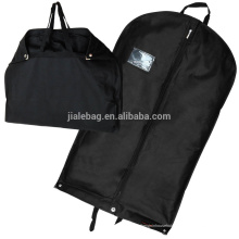 A prueba de polvo Mothproof Durable negro plegable no tejido bolsa de la ropa